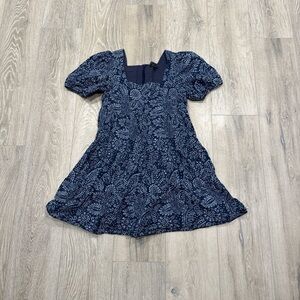 Madewell Blue Paisley Mini Dress
